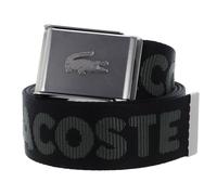 LACOSTE Jacquard Webbing Belt W90 Noir Escadron