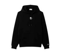Lacoste Kapuzenpullover mit grafischem Rückenaufdruck, Schwarz