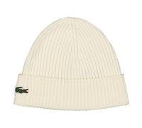 Lacoste Knitted Beanie Weiß in Größe One Size