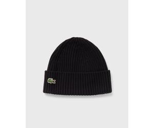 Lacoste KNITTED CAP men Beanies black in Größe:ONE SIZE