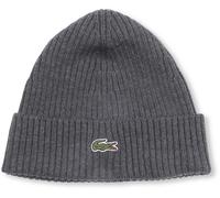 Lacoste Knitted Mütze Wolle Anthrazit - Anthrazit