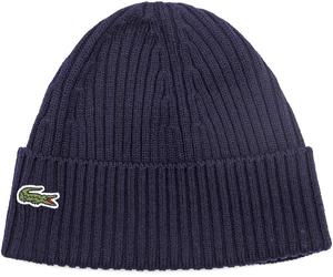 Lacoste Knitted Mütze Wolle Navy - Dunkelblau