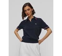 Lacoste Kurzarm-pullover Für Damen Af9283-gwi Dunkelblau XL