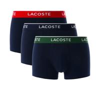 Lacoste Stretch Cotton Boxershorts blau marinegrün rot (3er-Pack) - M