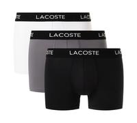 Lacoste Kurze Hosen Lacoste Microfiber Trunks 3-Pack Black/Lead Grey-White XXL