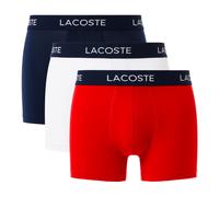 Lacoste Kurze Hosen Lacoste Microfiber Trunks 3-Pack Navy Blue/White-Red XXL