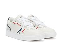Lacoste L001 0321 1 Herrensneaker in weiß/navy/rot EU 47.5 / UK 12