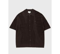 Lacoste Lacy Knit Crocodile Shirt men Shortsleeves brown in Größe:M