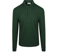 Lacoste Langarm - Longsleeve Poloshirt Piqué Dunkelgrün - Größe L Dunkelgrün L