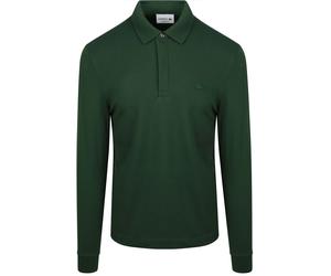 Lacoste Langarm - Longsleeve Poloshirt Piqué Dunkelgrün - Größe XL Dunkelgrün XL