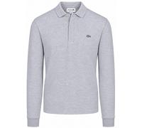 Lacoste Langarm - Longsleeve Poloshirt Piqué Hellgrau - Größe L Grau L