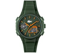 Lacoste Analoge-Digitale Multifunktions-Quarzuhr für Herren Kollektion LC33 mit Grünes Silikonarmband - 2011367