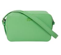 Lacoste Leder Umhängetasche, Camera Bag, Grün
