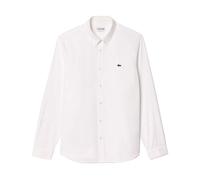 Lacoste Herren Oberhemd CH2933 – Langarm, Button-down, Regular Fit, Weiß, Größe 41