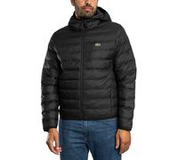 Lacoste Logo Puffer Jacke, Schwarz M