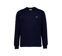 LACOSTE Longsleeve Herren Regular Fit Langarm Rundhals Baumwolle blau, L