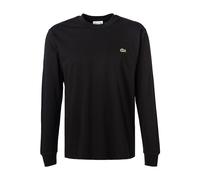 LACOSTE Longsleeve Herren Regular Fit Langarm Rundhals Baumwolle schwarz, XXL