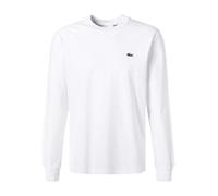 LACOSTE Longsleeve Herren Regular Fit Langarm Rundhals Baumwolle weiß, 4XL