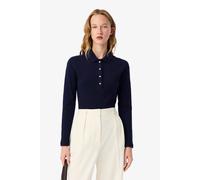 Lacoste Slim Fit Damen Lacoste Poloshirt in Stretch-Piqué - Navy Blau Size 42 Blau