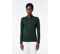 LACOSTE Polo Cotton, langarm, dunkelgrün