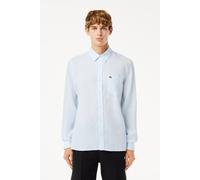 LACOSTE Hemd Herren Regular Fit Langarm Baumwolle blau, 43