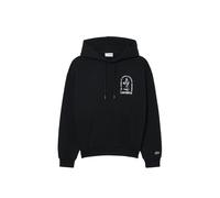 Lacoste Loose Fit Printed Hoodie schwarz weiß - XL
