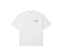 Herren Tennis-T-Shirt Lacoste Loose Fit Heavy Jersey Printed - white - Weiß (L)