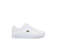 Lacoste Mädchen Low-Top Sneaker POWERCOURT 0721 1 SUJ, Kinder Halbschuhe,Strassenschuhe,Sportschuhe,Freizeitschuhe,Weiss (21G),36 EU / 3.5 UK