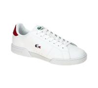Lacoste Carnaby Cup Leather Sneaker reinweiß/rot - 47