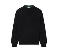 Lacoste - Merino-Wollpullover mit V-Ausschnitt - - Knitwear - Herren - Schwarzk - XL