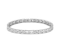 Gliederarmband LACOSTE "METROPOLE, 2040465, 2040466", silber (edelstahlfarben), Armbänder, Damen, Edelstahl (15059428-0) edelstahlfarben