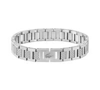 Armband LACOSTE "Schmuck Edelstahl Gliederkette METROPOLE" Armbänder Gr. Edelstahl, silberfarben (edelstahlfarben) Herren Hochzeitsmode (59276641-0) edelstahlfarben