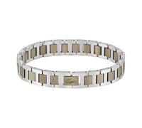 Lacoste Gliederarmband für Herren Kollektion METROPOLE aus Edelstahl und khaki-plattiertem Stahl - 2040419
