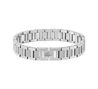 Armband LACOSTE "Schmuck Edelstahl Gliederkette METROPOLE" Armbänder Gr. Edelstahl, silberfarben (edelstahlfarben) Herren Hochzeitsmode (59276641-0) edelstahlfarben