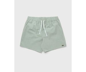Lacoste Mid Length Striped Textured Swim Trunks men Swimwear white in Größe:XL