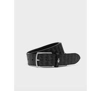 LACOSTE Herren Gürtel - Coated Canvas Monogram Belt, 35 mm Schwarz 95 cm