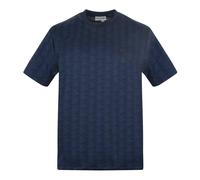 Lacoste - Monogram Jacquard T-Shirt - - Tops - Herren - Blau - 2XL