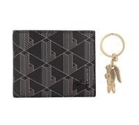 Lacoste Money Pieces Geldbörse 11 cm monogram noir gris (TAS025884)