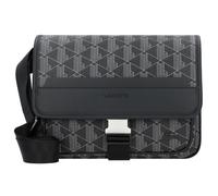 Lacoste Umhängetasche The Blend L Messenger Bag 4411 Monogramm Noir Gris (5.7 Liter) Schwarz