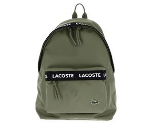 LACOSTE Neocroc Logo-Backpack Tape Kaki