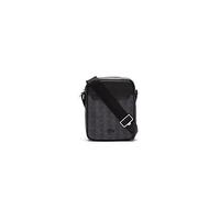Lacoste NH3653LX, Herren Crossover-Tasche Herren, Allover Monogram Noir Gri, Taille unique