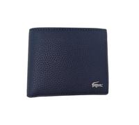 Lacoste NH4680OR Herren Bifold Geldbörse in Marineblau