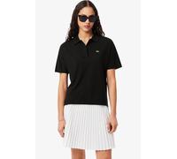 Lacoste Oversize Fit Damen Poloshirt schwarz, Einfarbig