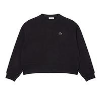 Lacoste - Oversized Black Sweatshirt With Design - Größe 34 - schwarz
