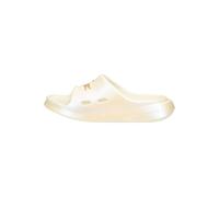 Lacoste Pantoletten Lederimitat Weiß/Gold - 42