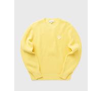 Lacoste Pearl Rib Knit Badge Accent Sweater men Sweatshirts yellow in Größe:XL