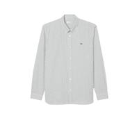 Lacoste - Pinstriped Cotton Shirt With Mother-Of-Pearl Butto - Größe 45 - weiß