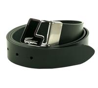 LACOSTE Plain Leather Belt W125 Sinople - kürzbar