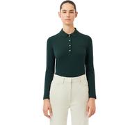 LACOSTE Polo Cotton, langarm, dunkelgrün