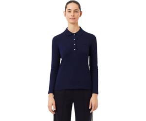 LACOSTE Polo Cotton, langarm, navy navy